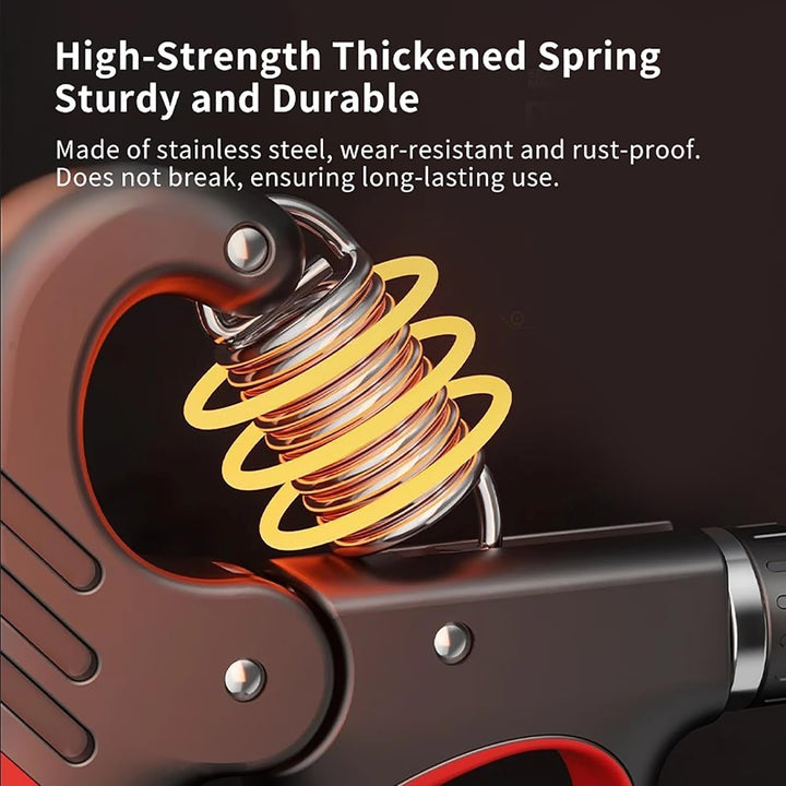 Build forearm & hand strength with this adjustable grip trainer. Essential fitness workout equipment.