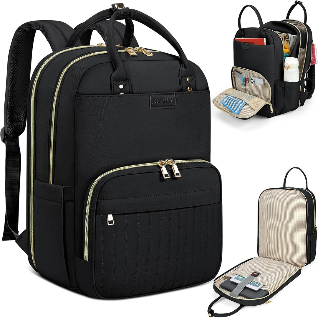 Unisex AeroFlex water-resistant travel laptop backpack. Multi-compartment design for daily commute or long trips.