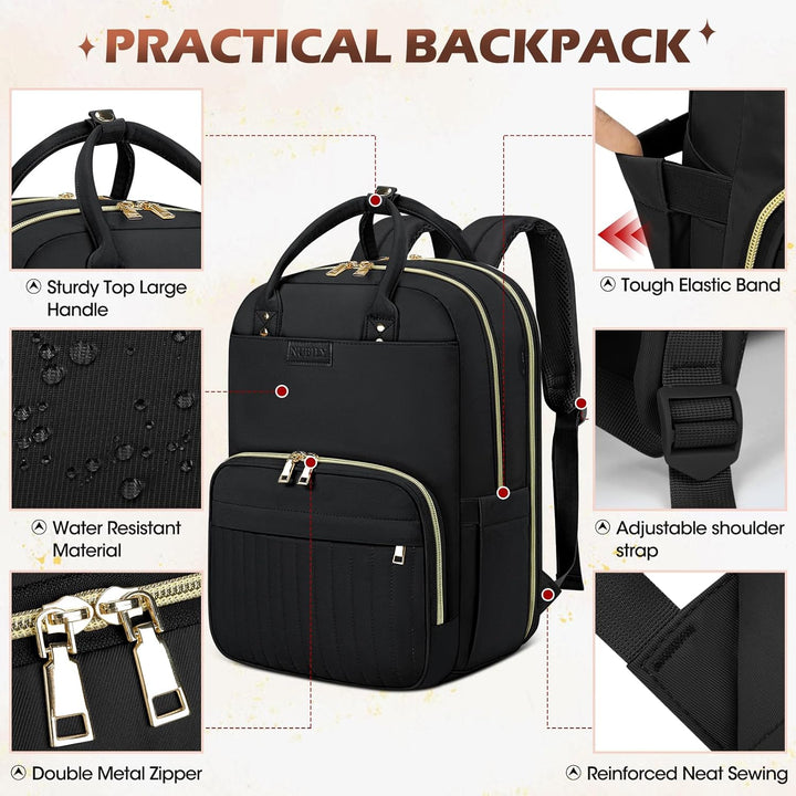 Durable AeroFlex water-resistant travel backpack, perfect carry-on for laptops & gear. Unisex design.