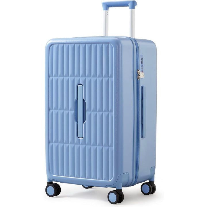 Durable triple-layer PC shell carry-on travel bag, perfect for any vacation.