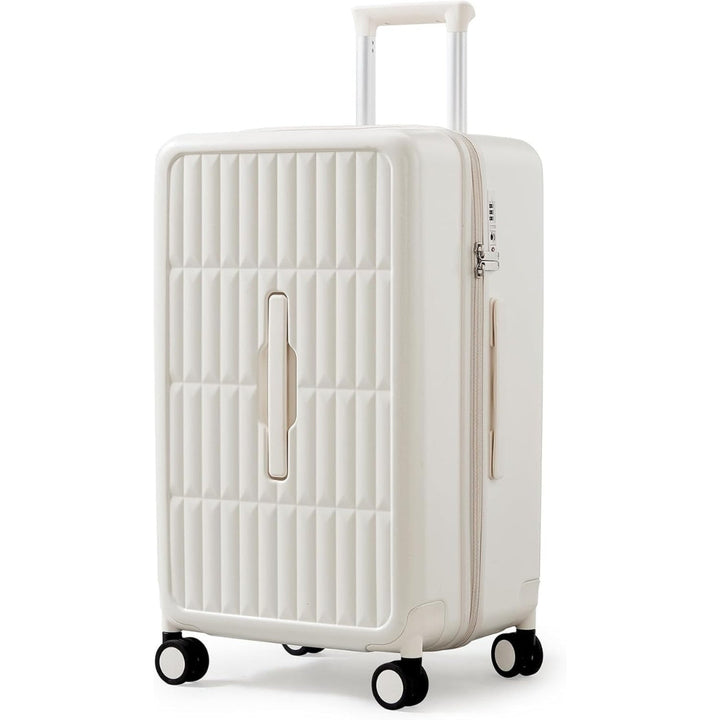Unisex 20" hardshell luggage, airline-approved for efficient business trips.