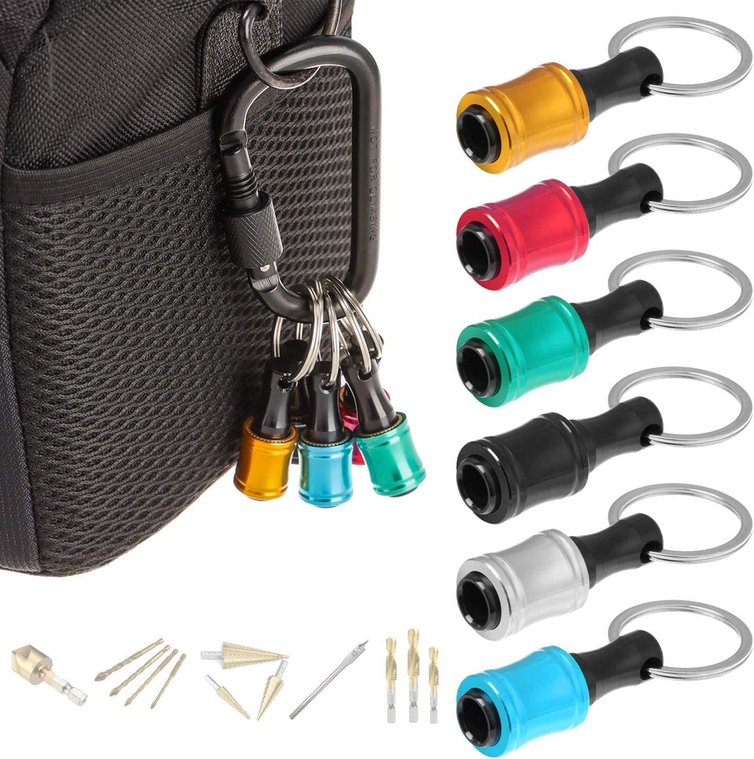 Enhance your toolkit with this quick release hex bit holder carabiner, a versatile accessory.
