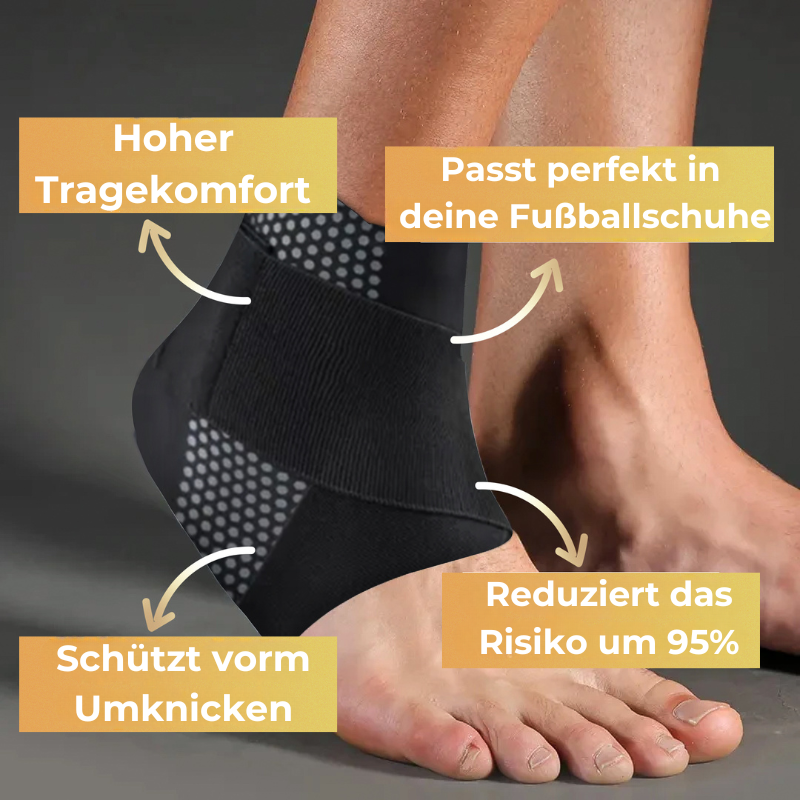 Breathable ankle support brace. Ideal for football & soccer injury prevention.
