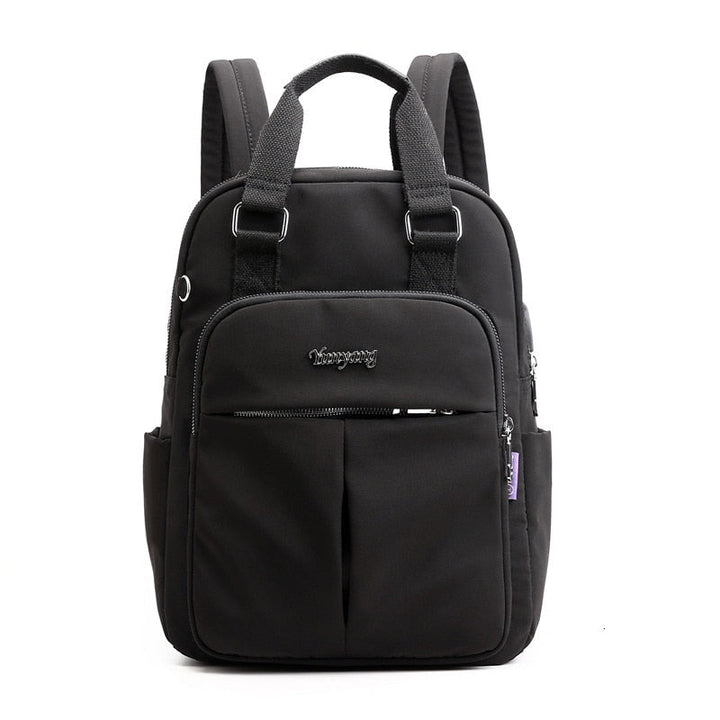 Robust water-resistant anti-theft backpack, secure zippers, USB charging for all your adventures.