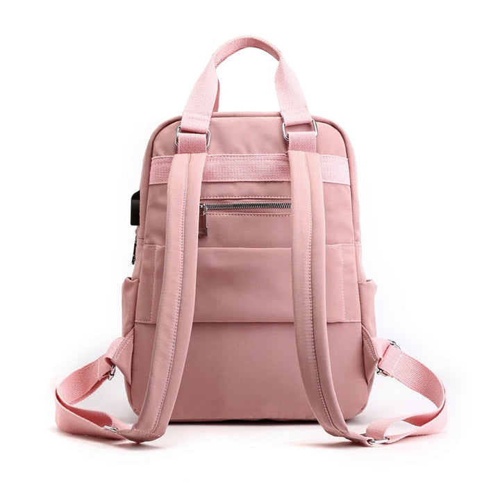 Versatile unisex daily use backpack, water-resistant, anti-theft & USB charging for work/college.