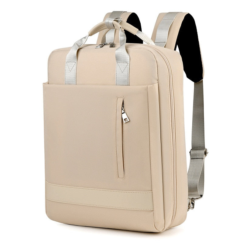 Unisex anti-theft backpack with hidden zippers, USB charging port, and durable oxford fabric for daily carry.