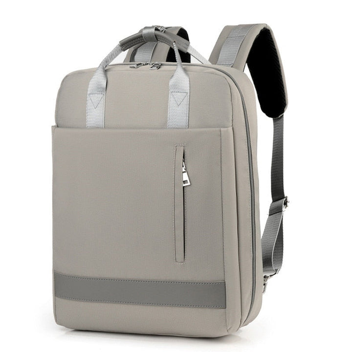 Unisex anti-theft backpack with USB charging port & hidden zippers, ideal for secure daily carry and travel.