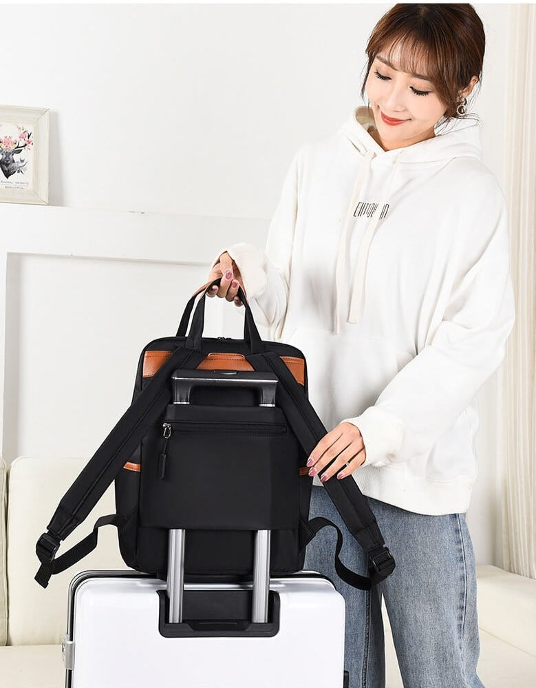 Everyday anti-theft backpack. Water-resistant, lightweight, versatile for school, work & quick trips.