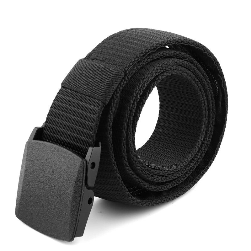 Unisex anti-theft travel belt in various colors: black, grey, tan, with hidden pouch.