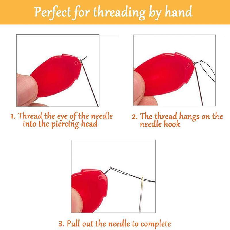 Automatic needle threader, an essential gadget for crafters and sewing enthusiasts.
