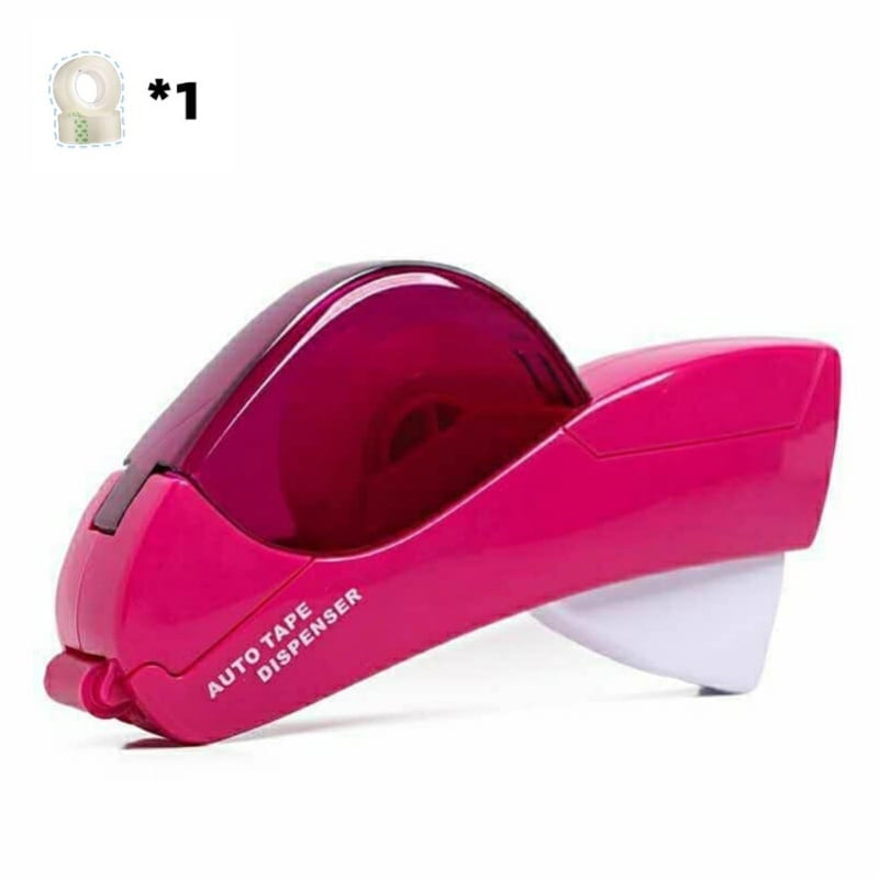 Heavy-duty automatic tape dispenser with safety cutter, built for frequent use in offices.