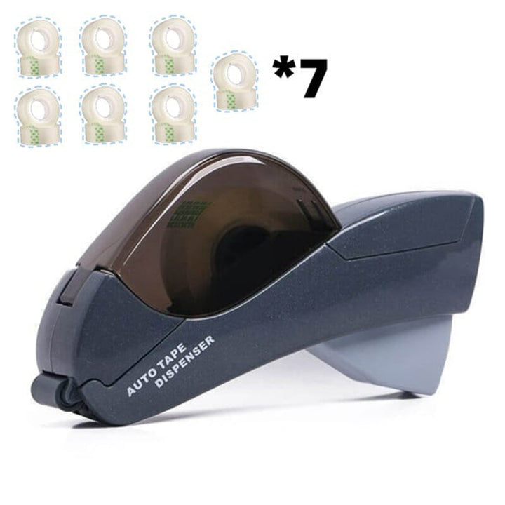 Sleek automatic tape dispenser featuring a discreet safety blade, perfect for any desk.
