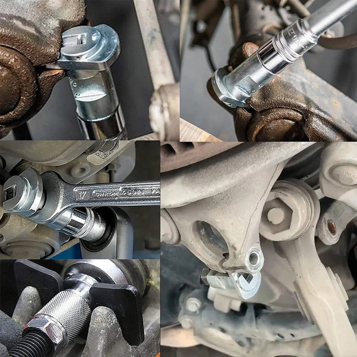 Unisex mechanic tool: strut spreader for suspension and wheel bearing jobs