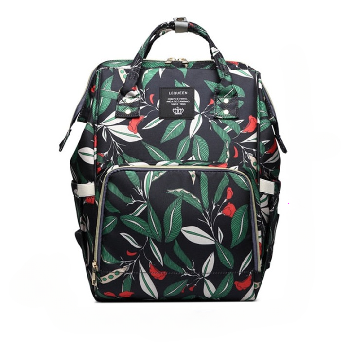 Unisex nappy backpack with insulated pockets, waterproof & spacious for baby travel essentials and gear.