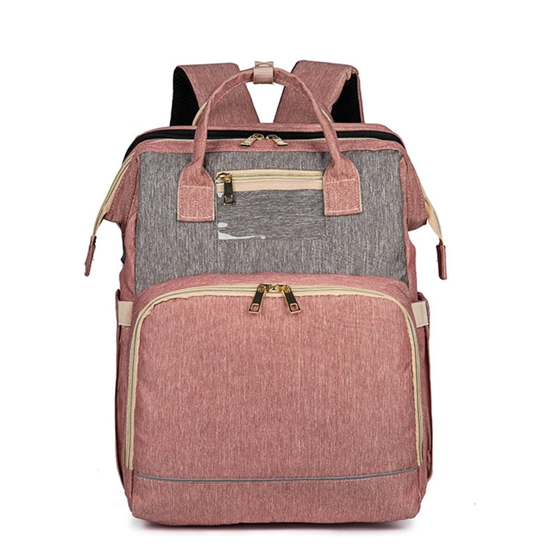 Stylish unisex baby backpack, a waterproof diaper bag organizer ready for daily adventures.