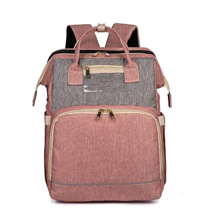 Stylish unisex baby backpack, a waterproof diaper bag organizer ready for daily adventures.