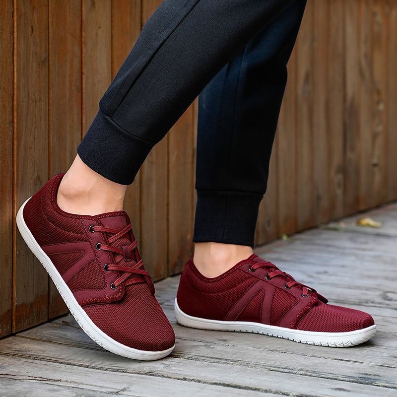 Wide toe box barefoot shoes, promoting natural foot health. Unisex, minimalist & comfortable for daily wear.