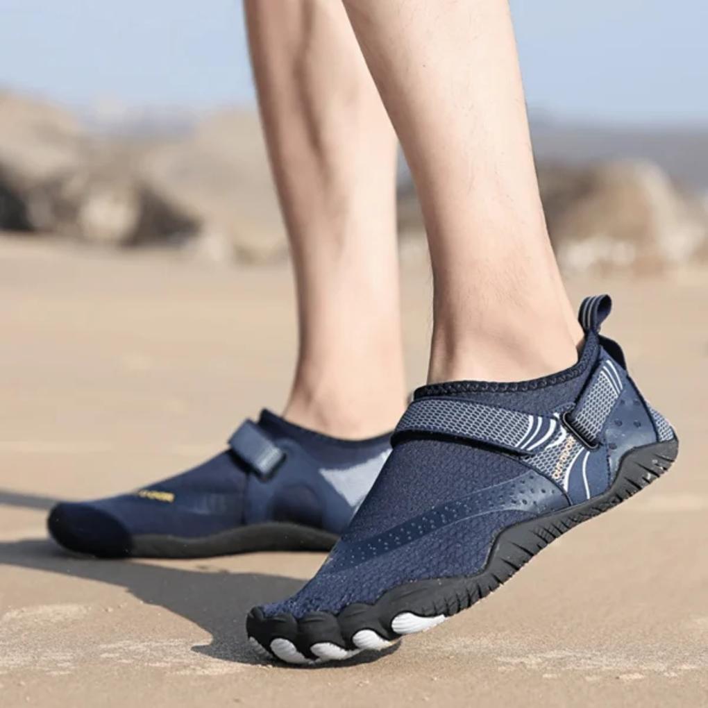 Comfortable barefoot water shoes, protective for beach, lake, and outdoor exploring.
