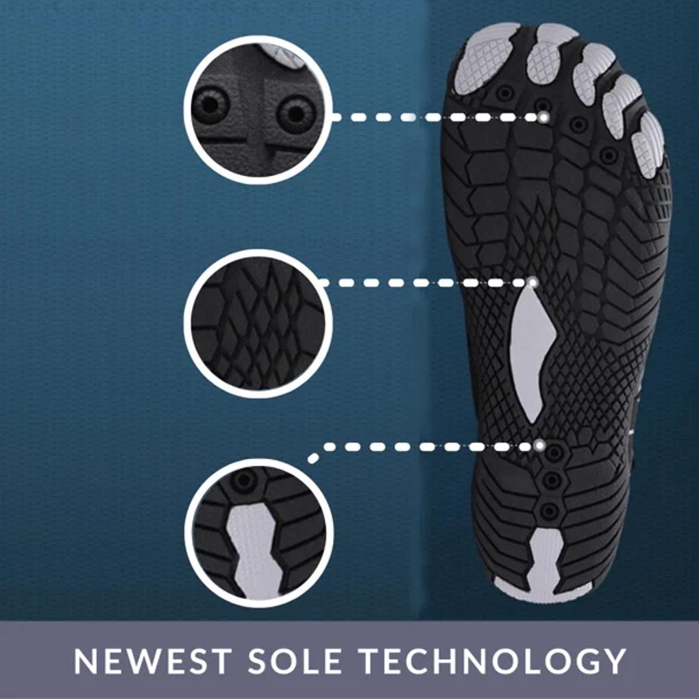 Barefoot design water shoes, ideal for beach, lake, or swim, offering a minimalist experience.