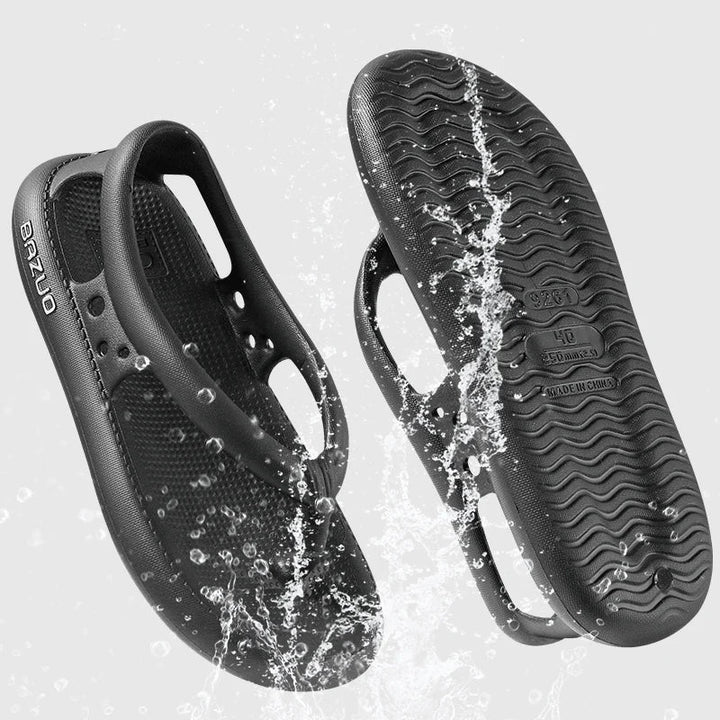 Detail of the single strap on Unisex Beach Pool Slide Sandals, simple yet stylish design