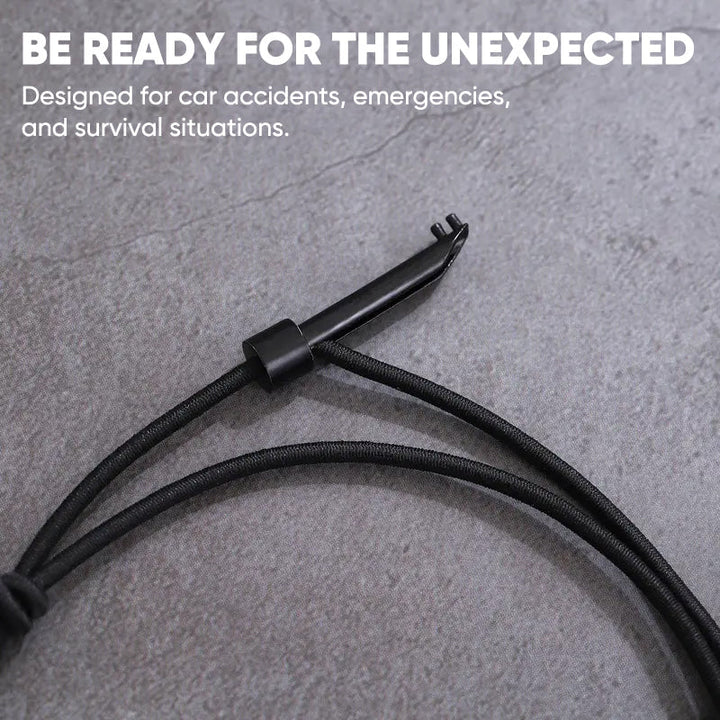 Unisex accessory for preparedness: Emergency window breaker bracelet in a compact design