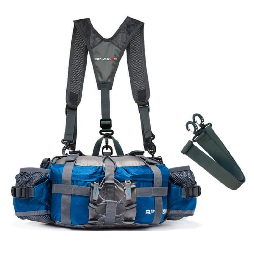 Versatile travel sling bag, black, securing essentials for urban explorations or wilderness adventures.