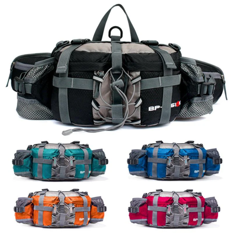 Rugged waterproof outdoor bag, versatile for hiking, travel, tactical use & daily adventure gear.