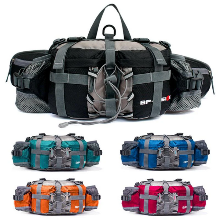 Rugged waterproof outdoor bag, versatile for hiking, travel, tactical use & daily adventure gear.