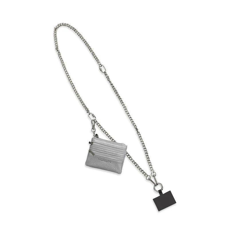 Unisex phone lanyard kit including strap, pouch, and attachment options for various mobile phone models.