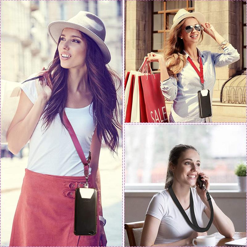 Unisex smartphone lanyard featuring a strong secure patch for safe and accessible phone carrying