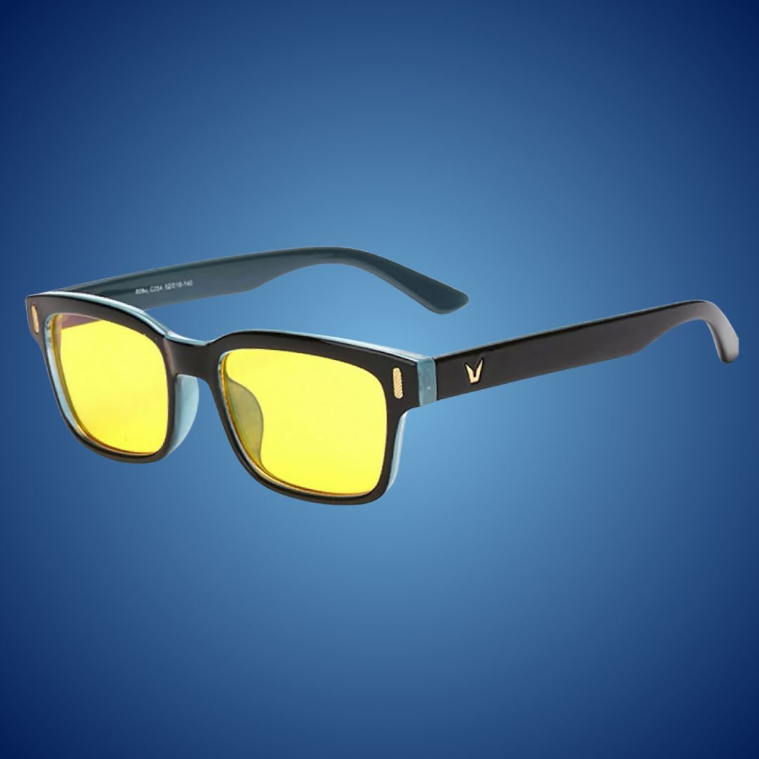 UV protection computer glasses with anti-glare for comfortable digital screen viewing.