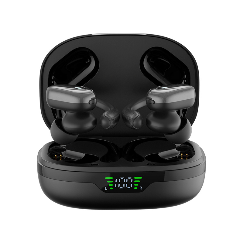 Pair of Bluetooth 5.3 sport earbuds delivering immersive stereo sound. Enjoy portable audio with deep bass.