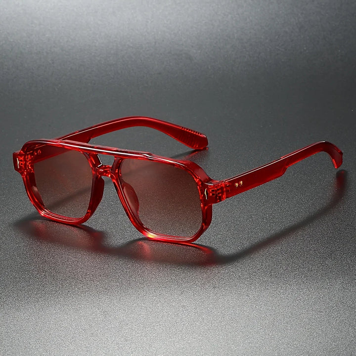 Rectangular UV400 sunglasses for men and women, modern eyewear accessories