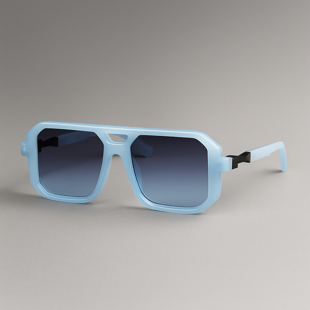 Bold unisex square sunglasses, sleek design, ideal for sun protection and modern style