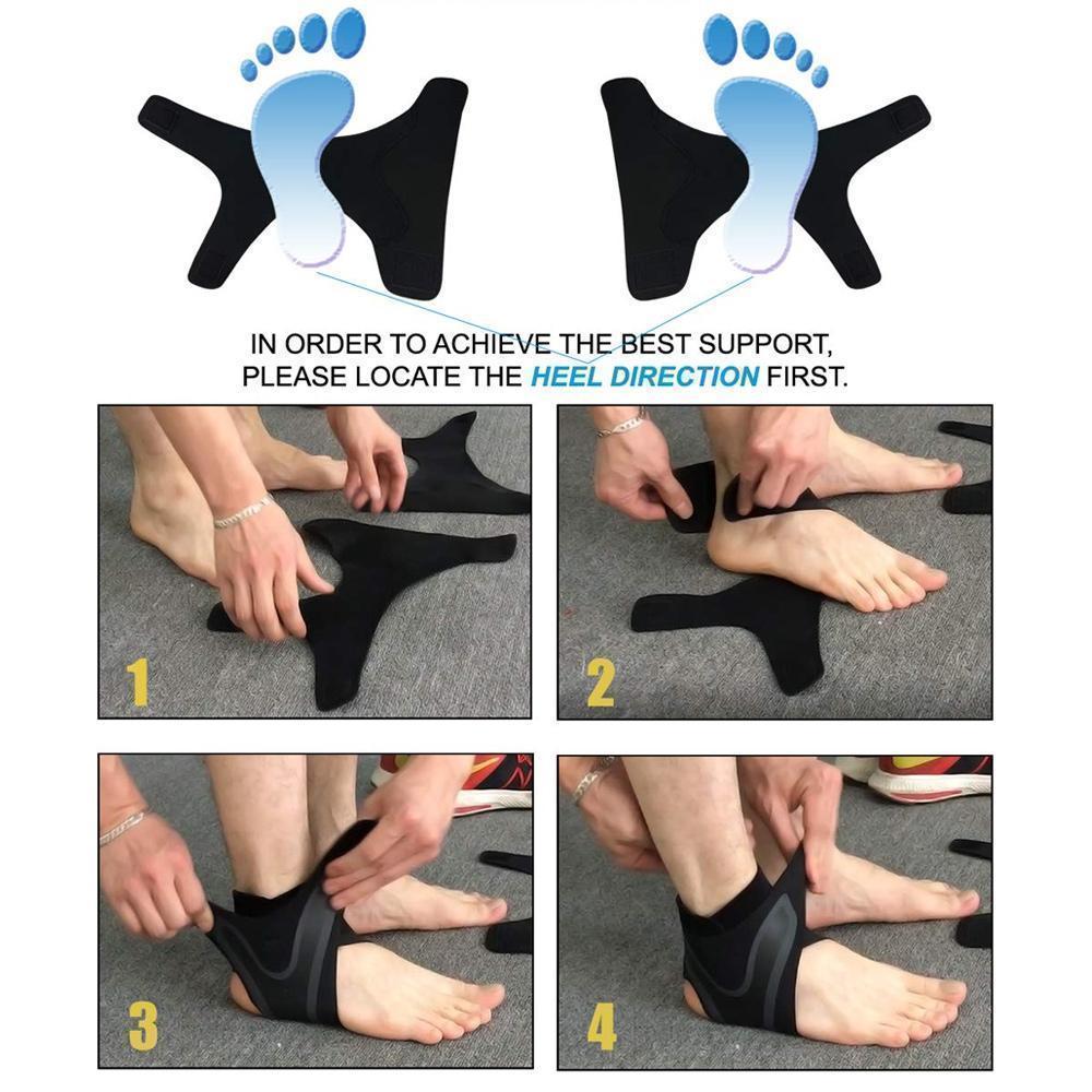 Ankle brace providing comfortable, breathable support for men and women, injury prevention.