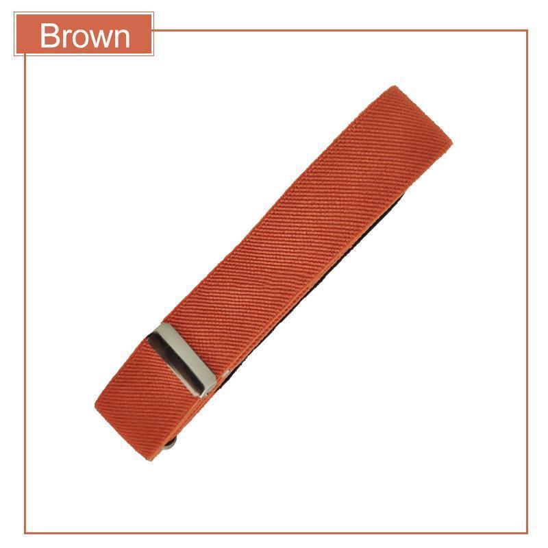 Invisible stretch belt in brown, a versatile unisex accessory for jeans, providing ultimate comfort.