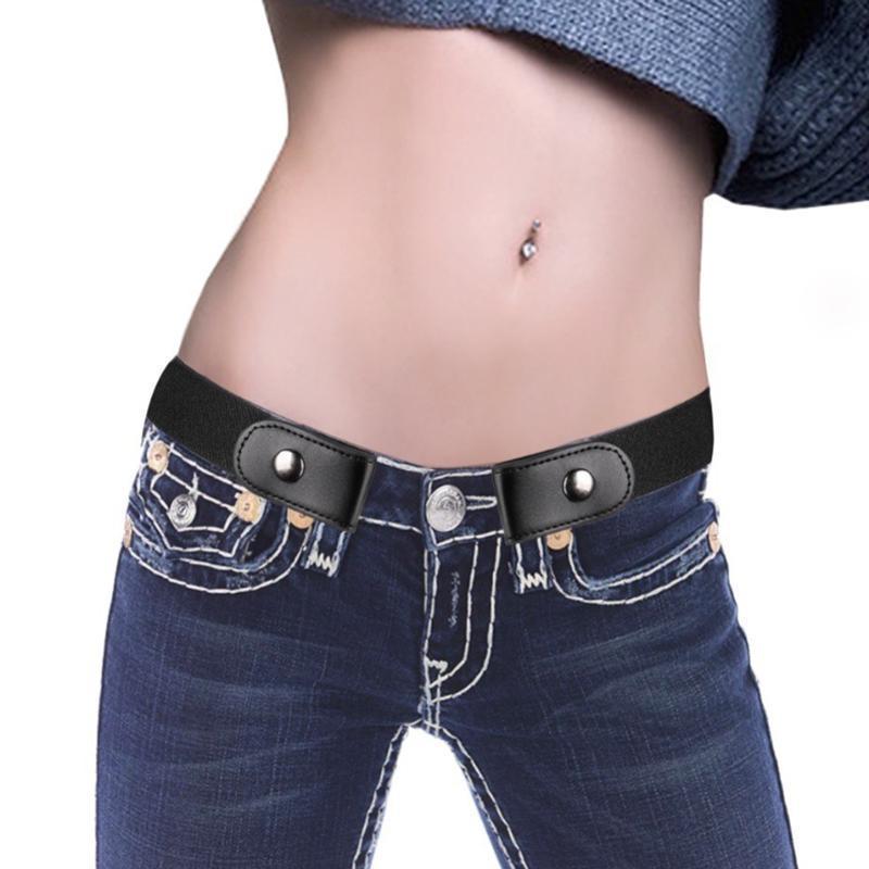 Unisex comfortable stretch waist belt, an invisible solution for a perfect fit