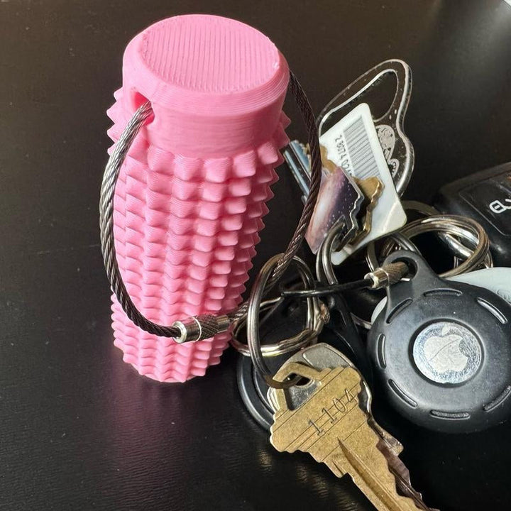 Several Calming Sensory Spike Keychains in different colors for varied stress relief