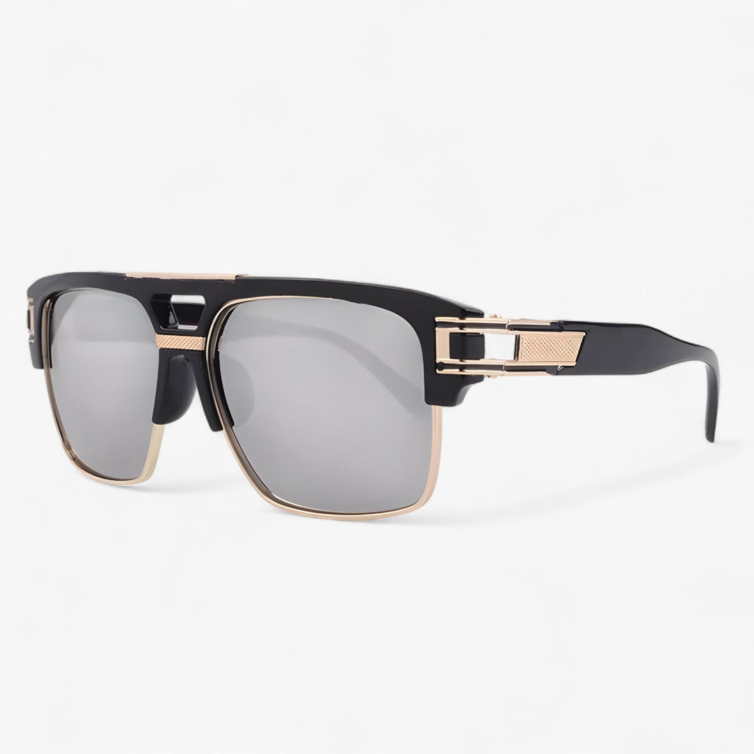 Trendy Calvero unisex retro mirrored sunglasses, lightweight eyewear providing essential UV400 eye protection.