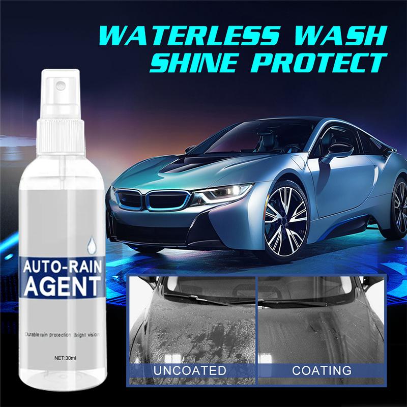 Glass cleaner & water repellent spray, long-lasting invisible coating for car windshields