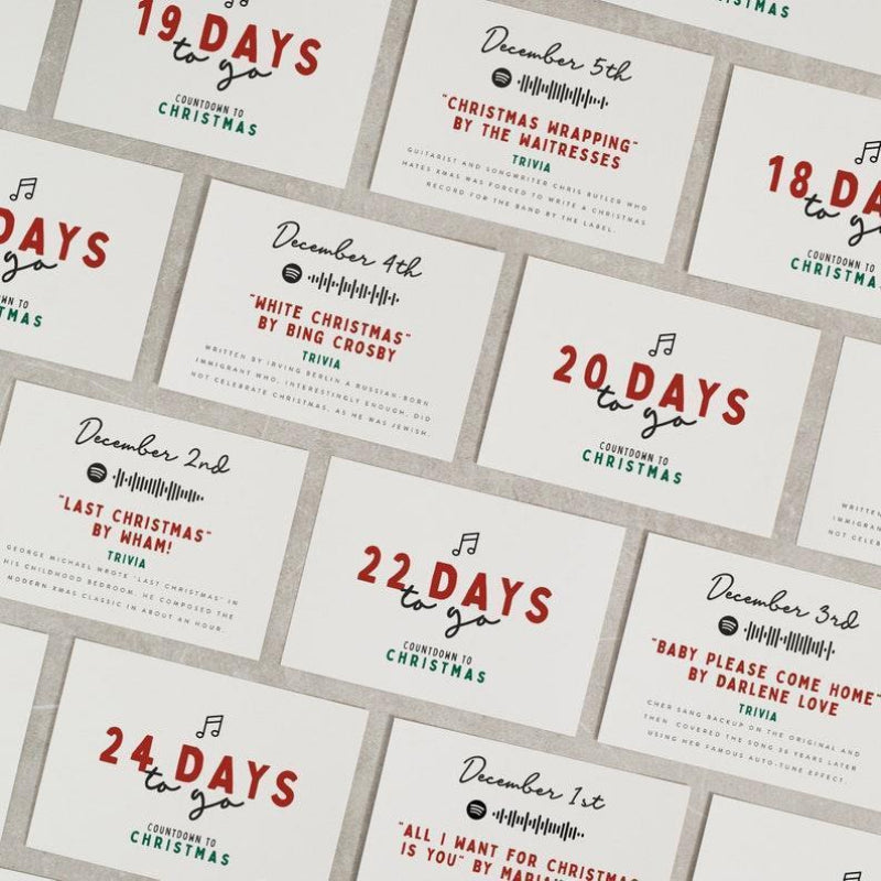 Christmas Advent Calendar featuring holiday movies and music for family countdown fun