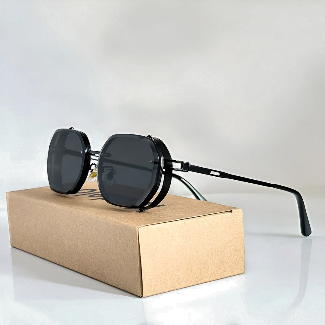 Classic aviator sunglasses, unisex design, offering UV400 protection. Essential eyewear fashion accessory.