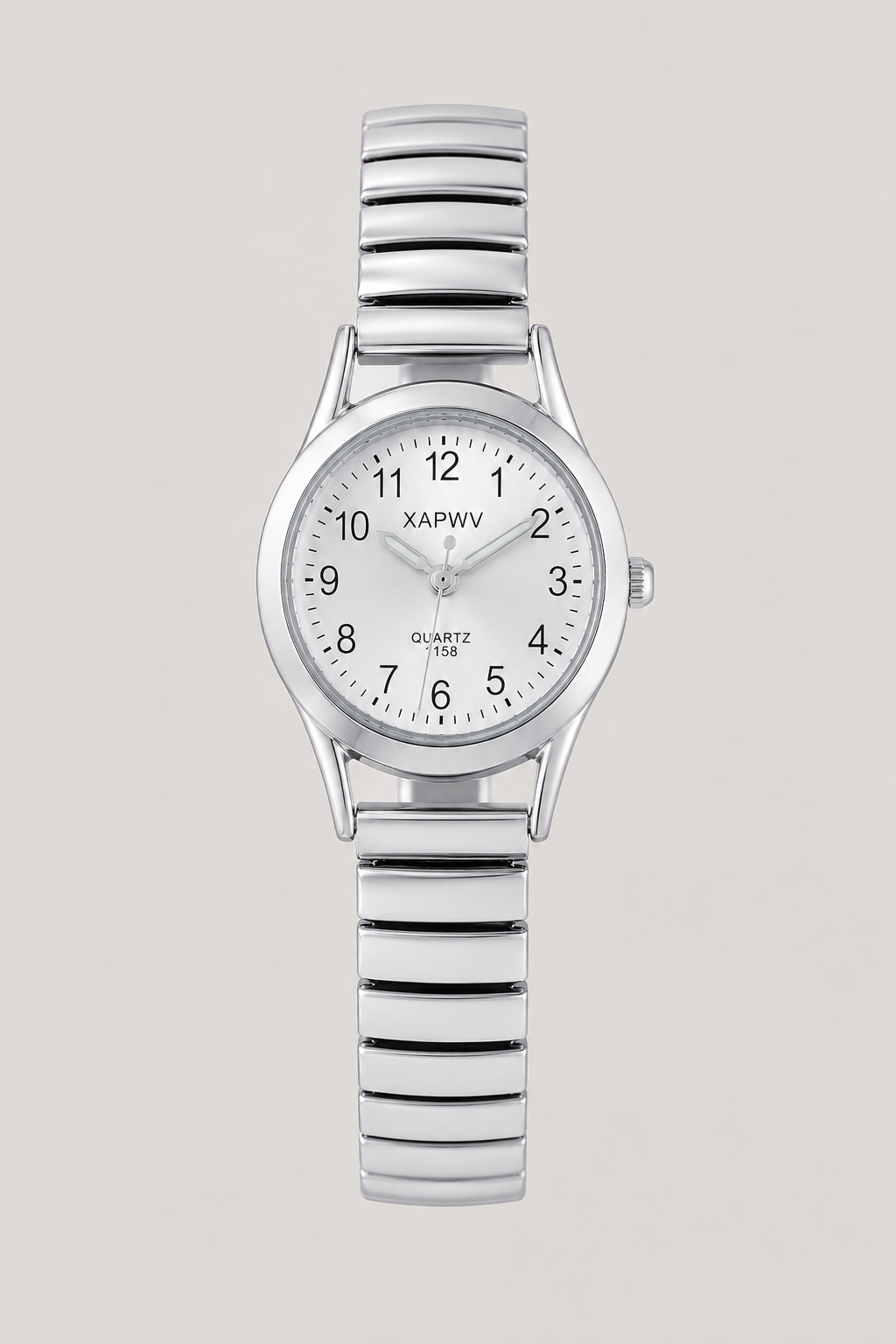 Black unisex watch with comfortable expansion band, easy-read dial, and classic analog display for daily wear.