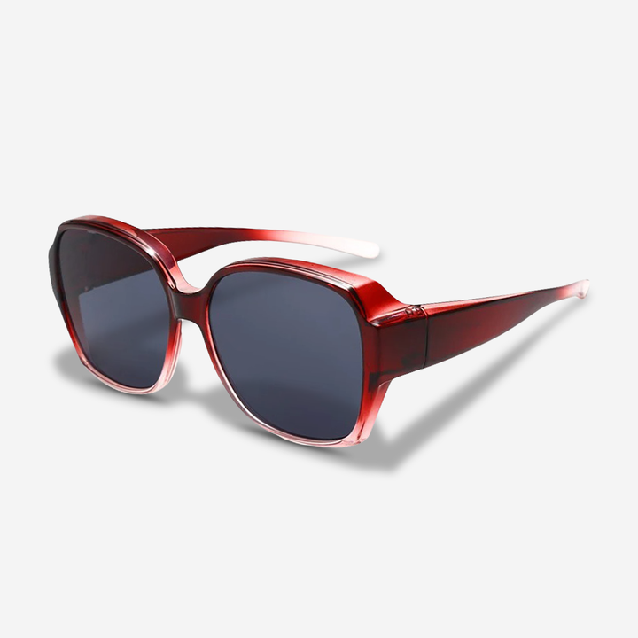 Unisex clip-on sunglasses for prescription eyewear, offering stylish UV400 eye protection for any outdoor activity.