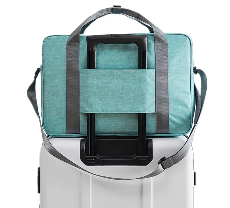 Unisex compact carry-on suitcase bag, ideal for travel essentials & flight organization.