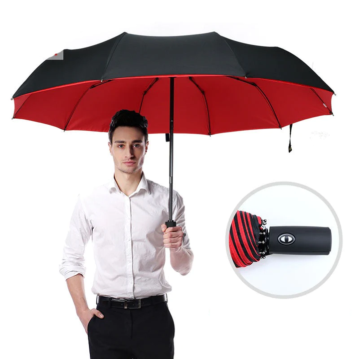 Unisex compact windproof travel umbrella. Durable & automatic. Essential rain gear for ultimate weather protection.