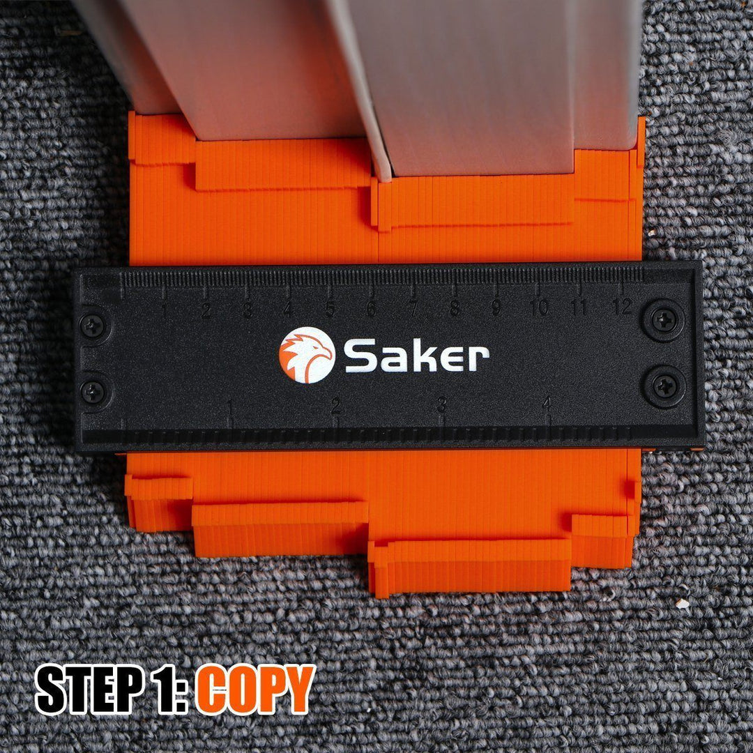 Professional contour gauge for construction, remodeling, and detailed woodworking