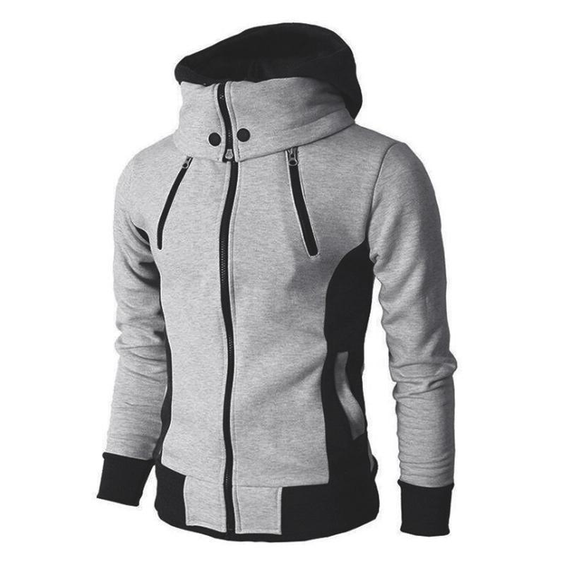 Back view of a comfortable unisex jacket, perfect for autumn and winter