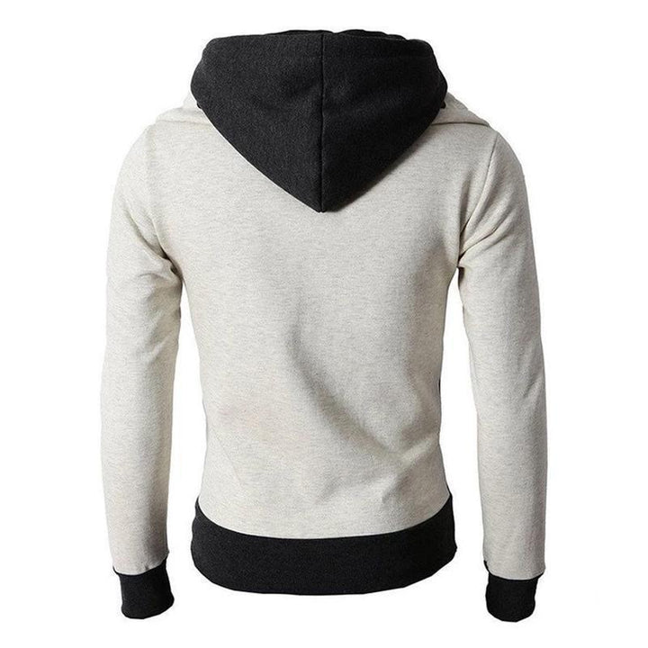 Unisex autumn winter jacket, open zipper, showing soft inner lining