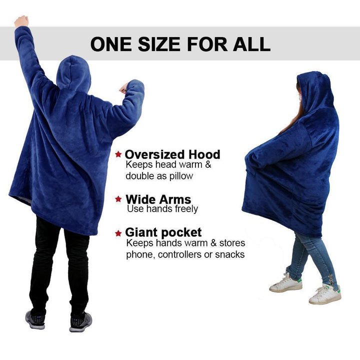 Comfortable blanket sweatshirt in a neutral color, an essential oversized hoodie for lounging.